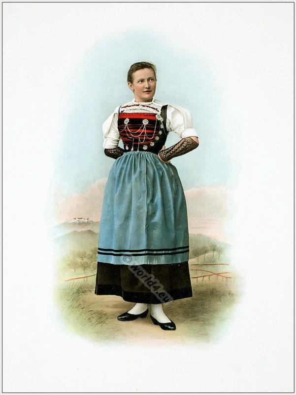 Traditional dress for the swiss