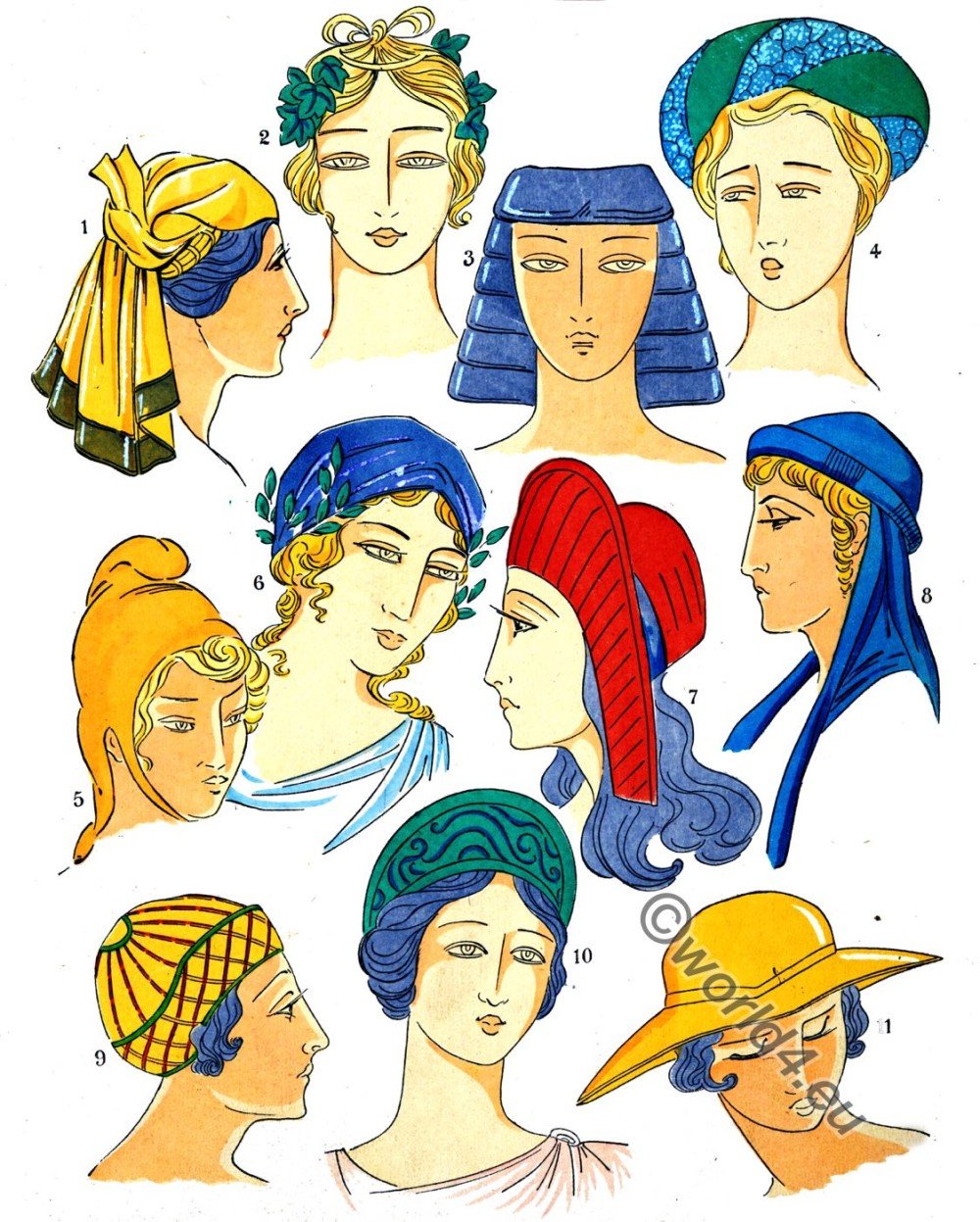 Ancient Greek Headdresses Archives World Costume Culture History