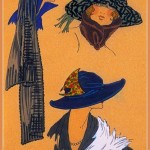 Hat Models of Graces Discrètes. Art deco hat fashion 1921.