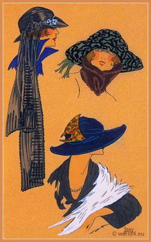 GRACES DISCRÈTES, Chapeaux, Très Parisien, Art deco, Art-deco, headdress, hat, fashion