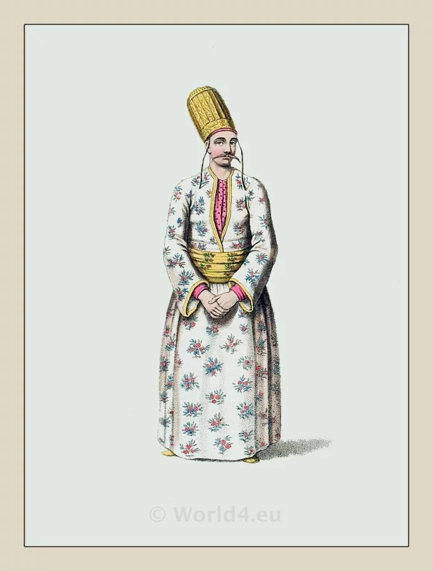 Page costume. Turkish Sultan. Dragoman dress. Historical Turkish costumes. Ottoman empire