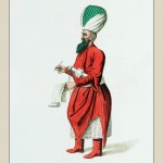 Subaltern Officer of the Janissary. Ottoman Empire Costume.