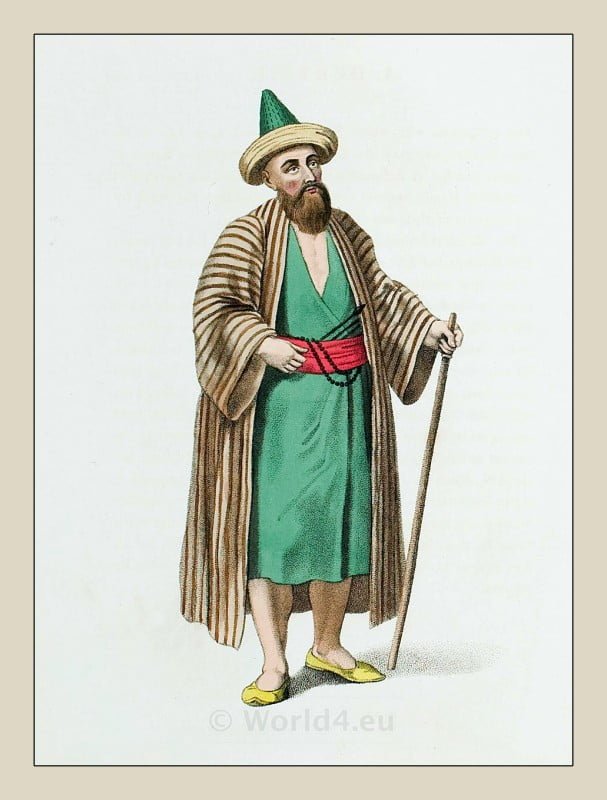 Dervish. Ottoman empire historical clothing