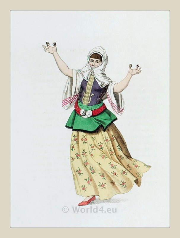 muslim, female dancer, Ottoman empire,