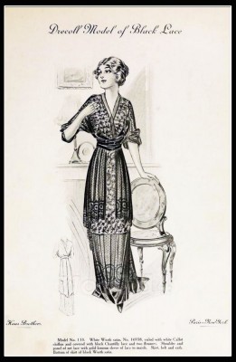 France Fin de siècle fashion. French haute couture gown. Belle Epoque costume by Couturier Premet.