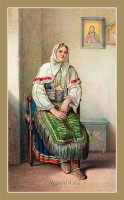A woman from Benkovac in Dalmatian Croatia. The Serbs in the Adriatic.