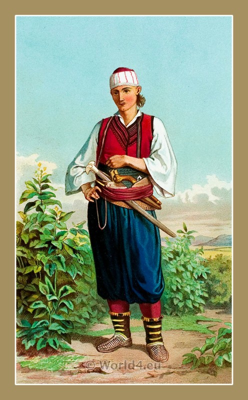 A man from Doljani, Bosnia and Herzegovina in 1870.