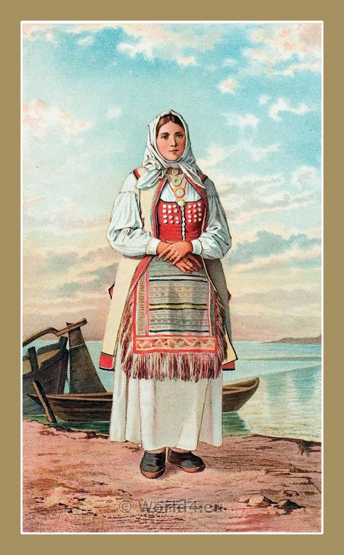 A Woman from Senj Croatia. The Serbs in the Adriatic.