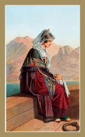 A Women from Kotor. Cattaro, Dalmatia Montenegro, 1870.