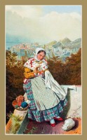 Woman from Dubrovnik Croatia. The Serbs in the Adriatic.