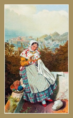 Ragusa, Dubrovnik, Croatia, traditional, national costumes, Balkans, Dalmatia, Serbian