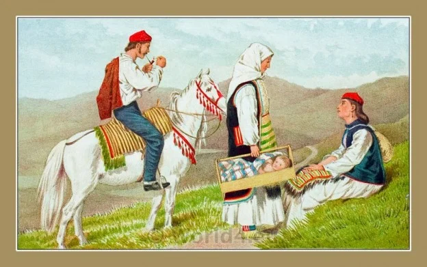 traditional, costumes, Knin, Dalmatia, Croatia,