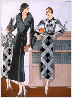 Deux créations de Lucile Paray, 1933. Feuillets de l'élégance féminine.