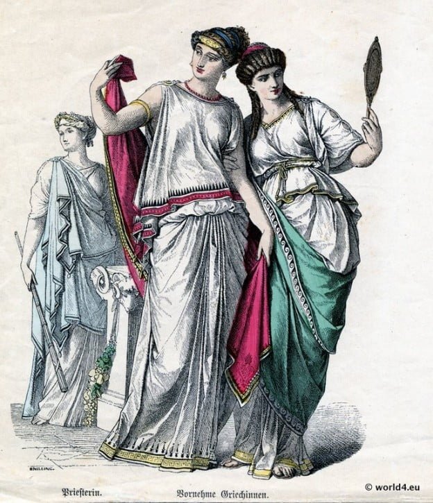 Ancient Greek fashion history. The Tunic or Chiton. | Costume & Fashion ...