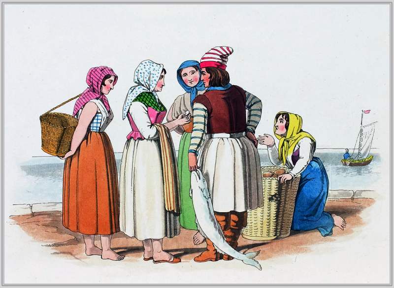 Historical French folk costumes