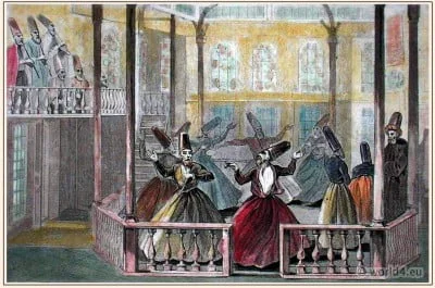 Sufi spinning dance dresses, Ottoman Empire Costumes