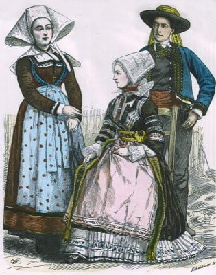 France, Traditional, Brittany, costumes,