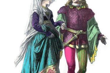 mi-parti, costume, middle ages, rennin,