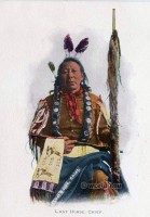 Last Horse, Oglala Sioux Chief. Native Americans.