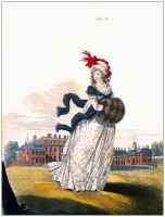 England Morning Dress, April 1796.