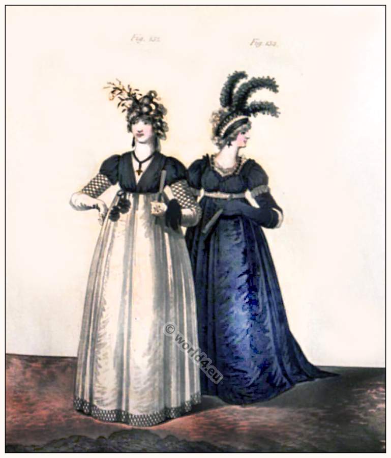 Regency fashion. Georgian fashion costume period.