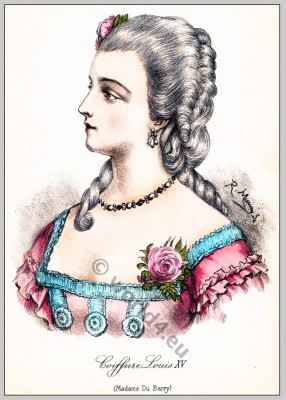 Comtesse, Barry, rococo, hairstyle, Coiffure,
