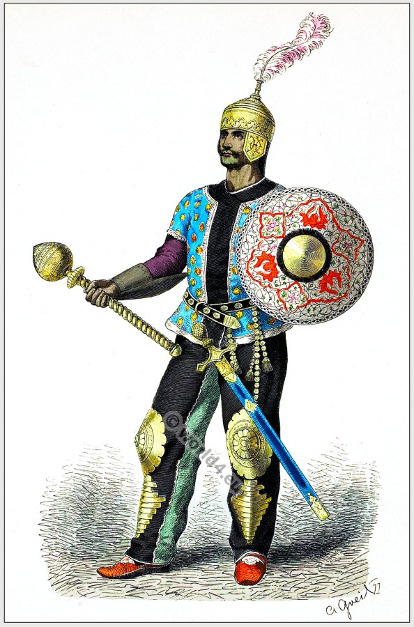 Persian General in full armor 15th century.