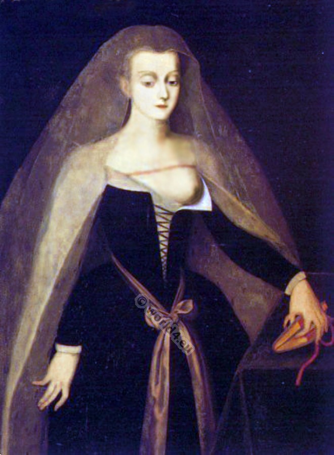 Agnes Sorel, courtesan, costumes, middle ages, gothic, fashion