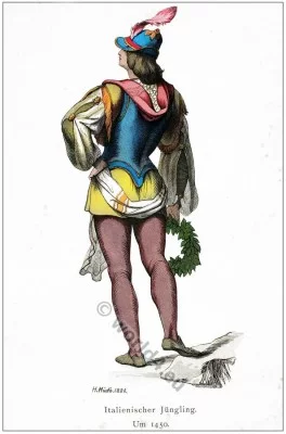 Italy, 15th, century, fashion, Renaissance, Costume,