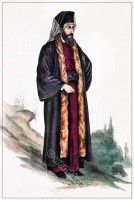 Armenian orthodox catholic priest costume 1840