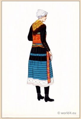 French national costumes. Les costumes regionaux de la France ...