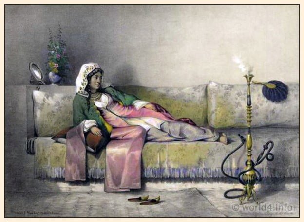 Prisse d'Avennes, Oriental, Harem, Cairo, Egypt, Woman, costumes,