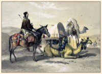A Caravan. Kafila with a Camel Bearing a Hodesh.
