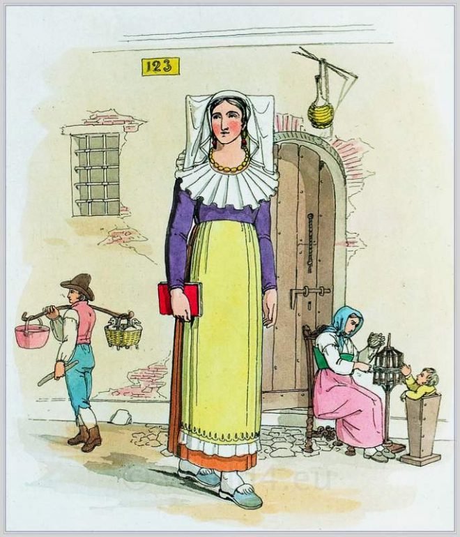 femmina,Vercelli, Costume, popolare, piemontese