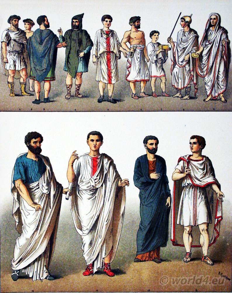 Civil and clerical clothing of the ancient Roman Empire.