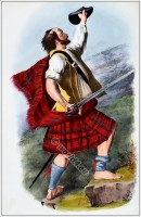 Scottish Clan kilts, tartans, dress, arms, tartans, armorial insignia, and social occupations.