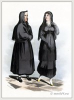 Spanish lady and Attendant, going to Mass.