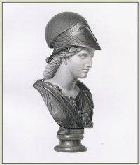 Bust of Minerva. Parian marble. Specimens of Ancient Sculpture.