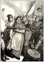 Paris Commune 1871. Vengereuses. Parisian communards, Federates.