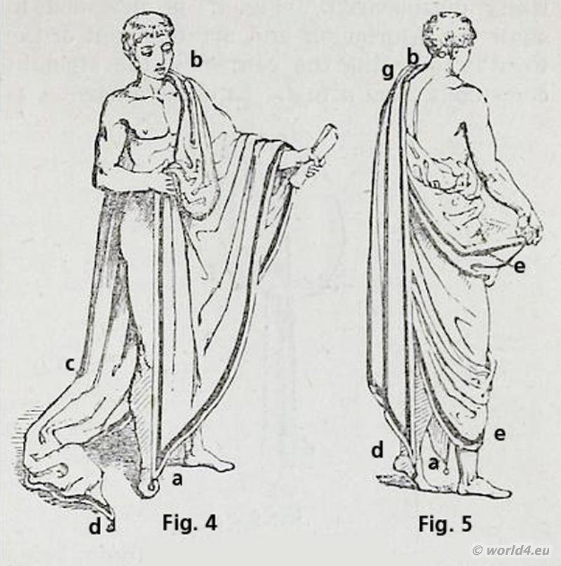 The Roman Toga and the manner of wearing it.