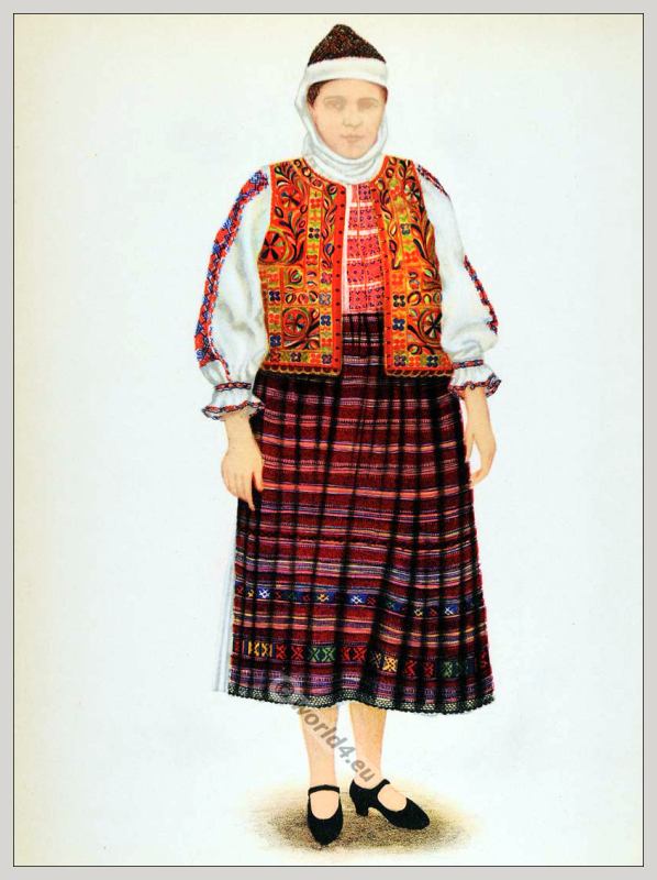Hunedoara, Romanian, Transylvania, Peasant, Folk, Costume, Cantemir,