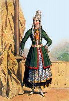 Islandaise. Woman from Iceland around 1800.