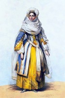Cornélie Falcon. Costume of Rachel in the opera "Jewess".