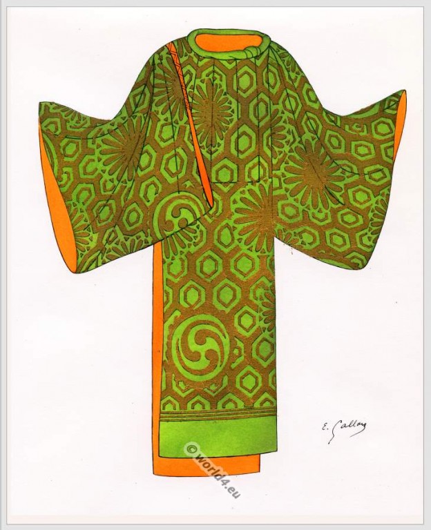 Historical Asian Costumes of Java, Japan and Indonesia.