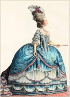 Marie Therese de Savoye, Comtesse d’Artois wearing a Court Dress.