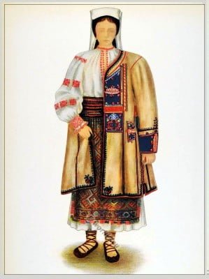 Romanian peasant woman from Beiuș, Transilvania.