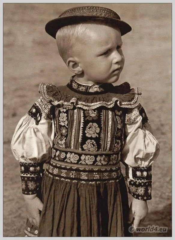 Traditional costume from Corsica.