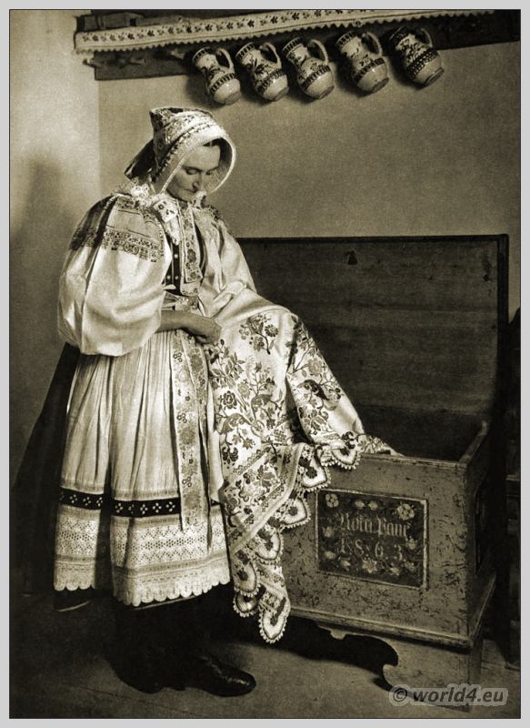 Peasant woman from Viničné Slovakia.