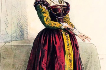 Femme noble du règne de la reine Élisabeth Ier. Tudor.