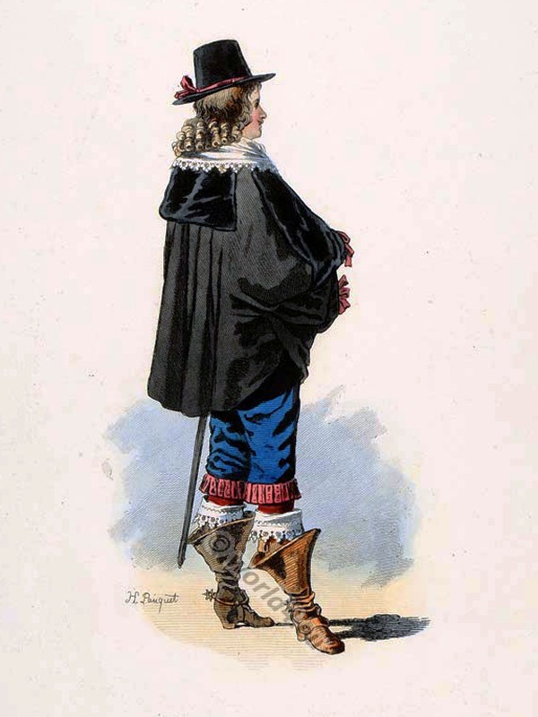 French Gentleman costume 17th century.